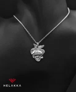 Helakka kaulakoru lusikasta Ruusu alas