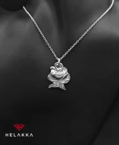 Helakka kaulakoru lusikasta Ruusu ylös