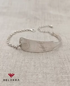 Helakka rannekoru hopealusikasta Musla